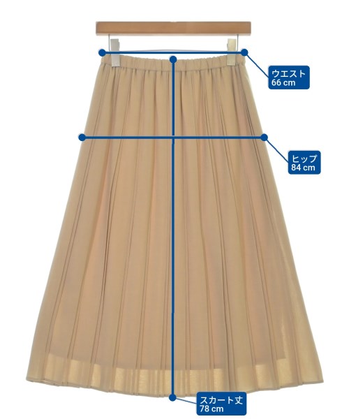 NEWYORKER（ニューヨーカー）ロング・マキシ丈スカート ベージュ サイズ:64-91(S位) レディース/2200613525053