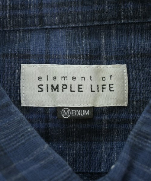 SIMPLE LIFE（シンプルライフ）カジュアルシャツ 紺 サイズ:M メンズ/2200709168034