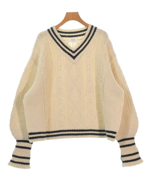 MAISON CHANTOISE(メゾンシャントワーズ)ニット・セーター 白 サイズ:F/2200664329013