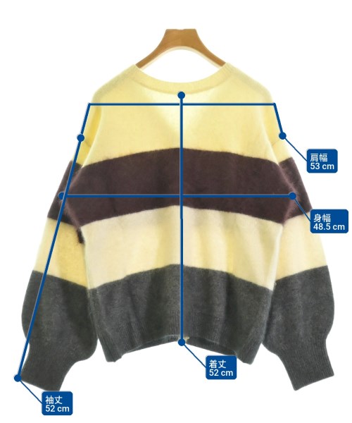 Lilly Lynque（リリーリン）ニット・セーター 黄 サイズ:38(M位) レディース/2200668546096