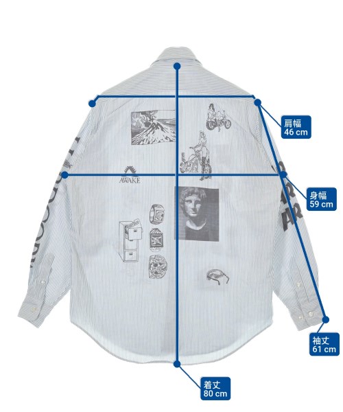 Aries（アリエス）カジュアルシャツ グレー サイズ:M メンズ/2200636410077