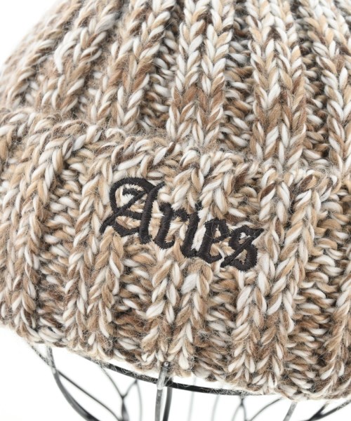 Aries（アリエス）ニットキャップ・ビーニー ベージュ サイズ:- メンズ/2200647649022