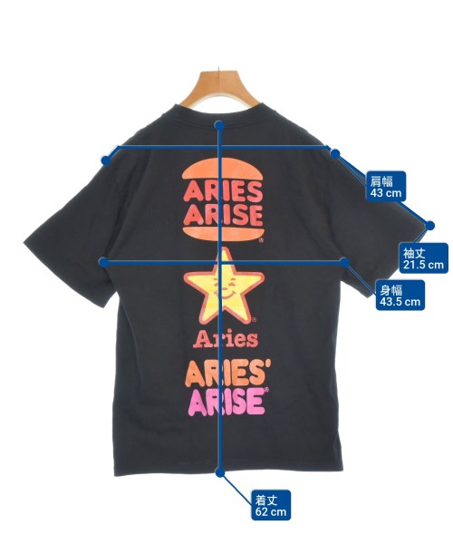 Aries（アリエス）Tシャツ・カットソー 黒 サイズ:XS レディース/2200675928069