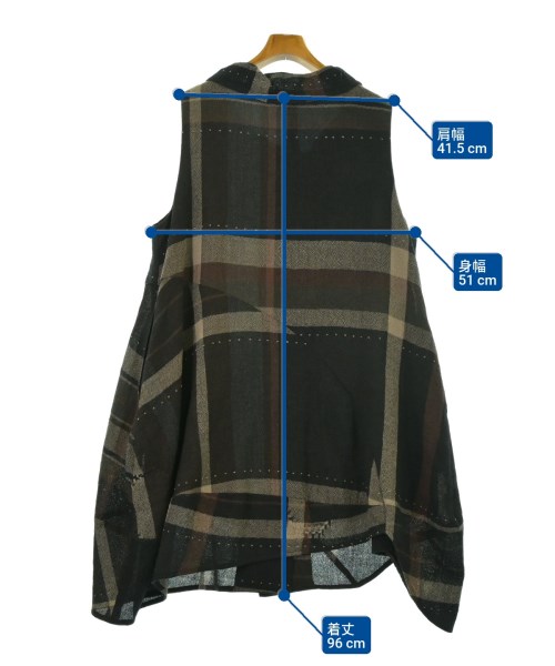 慈雨（ジウ）ベスト 黒 サイズ:40(M位) レディース/2200659462015