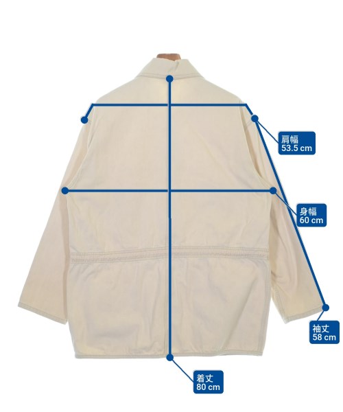 LAND'S END（ランズエンド）カバーオール 白 サイズ:M メンズ/2200627733031