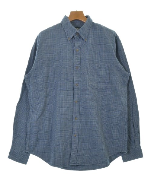 LAND'S END(ランズエンド)カジュアルシャツ 青 サイズ:L/2200640563066