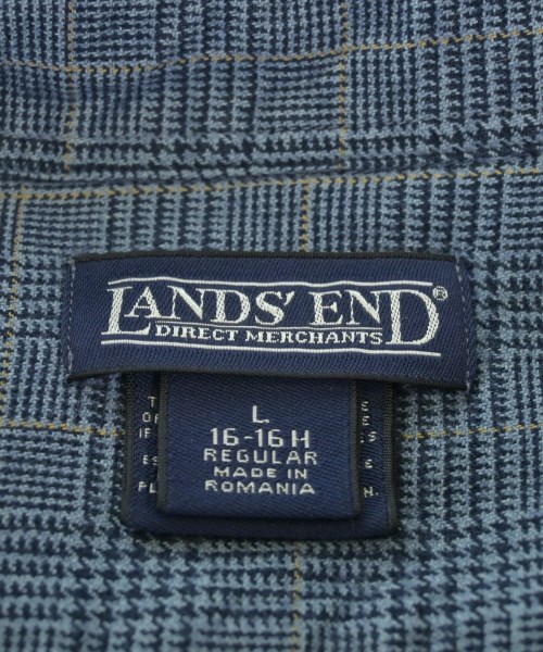 LAND'S END（ランズエンド）カジュアルシャツ 青 サイズ:L メンズ/2200640563066