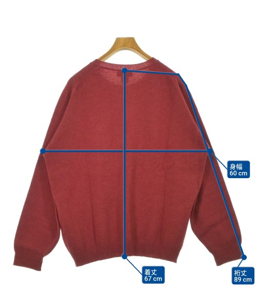 LAND'S END（ランズエンド）ニット・セーター 赤 サイズ:L メンズ/2200627918100