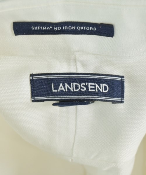 LAND'S END（ランズエンド）カジュアルシャツ 白 サイズ:45(XXL位) メンズ/2200627918346