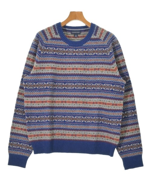 LAND'S END(ランズエンド)ニット・セーター 青 サイズ:XL/2200627918438