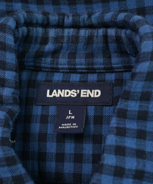 LAND'S END（ランズエンド）カジュアルシャツ 青 サイズ:L メンズ/2200609261057