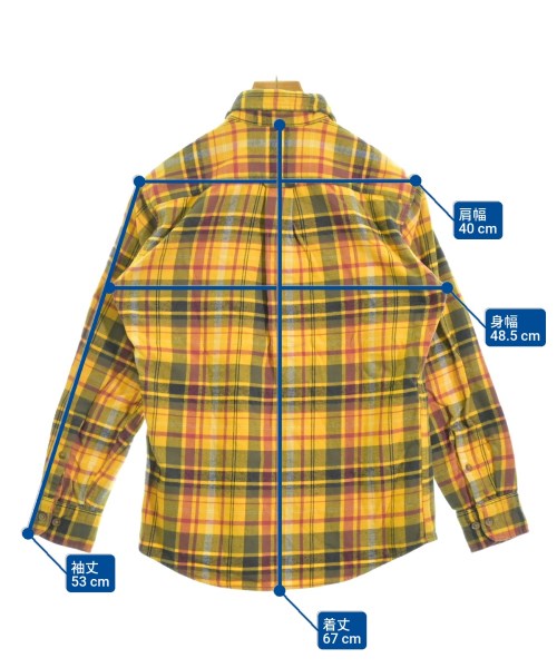 LAND'S END（ランズエンド）カジュアルシャツ 黄 サイズ:XS メンズ/2200646492025