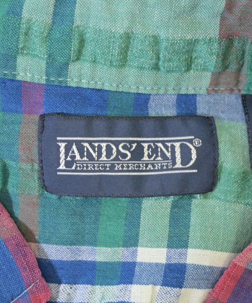 LAND'S END（ランズエンド）カジュアルシャツ 緑 サイズ:L メンズ/2200721275185