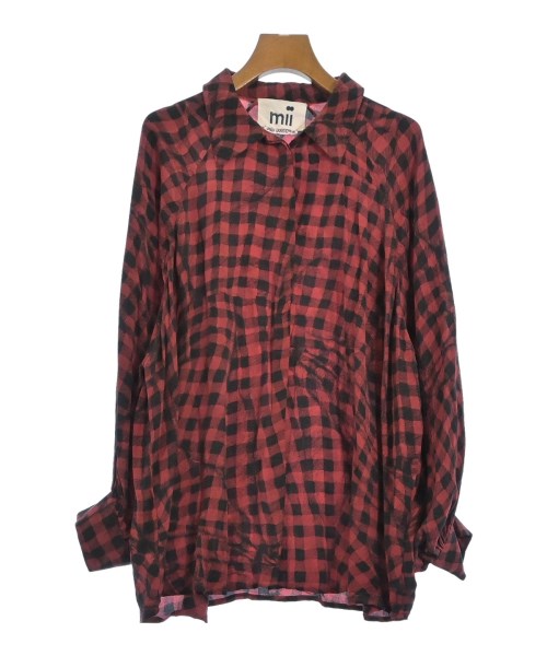 MII(ミー)カジュアルシャツ 赤 サイズ:F/2200669470048