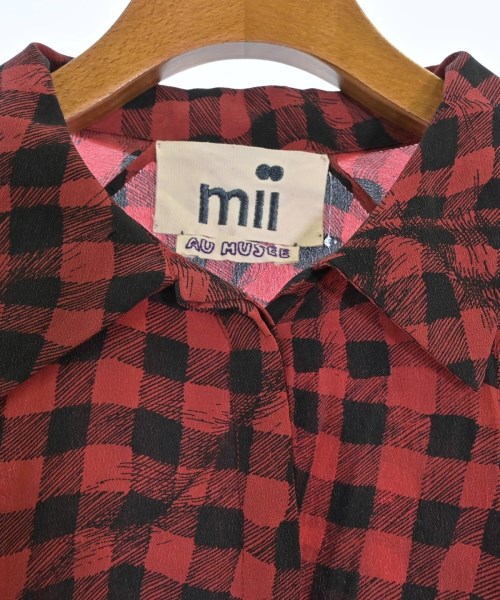 MII（ミー）カジュアルシャツ 赤 サイズ:F レディース/2200669470048