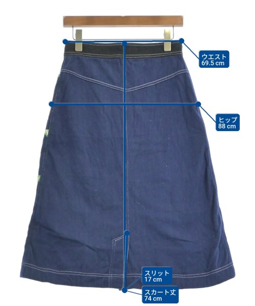 MII（ミー）ロング・マキシ丈スカート 紺 サイズ:S レディース/2200675028110