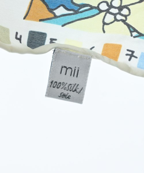 MII（ミー）バンダナ・スカーフ 白 サイズ:- レディース/2200637105033