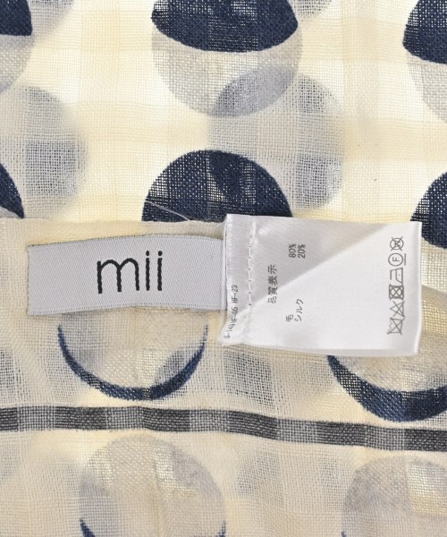 MII（ミー）ストール 白 サイズ:- レディース/2200704615083