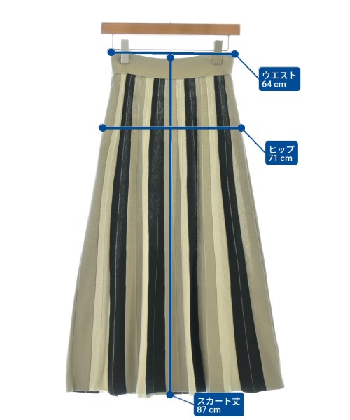 L'armoire de luxe（ラモワールドゥリュクス）ロング・マキシ丈スカート ベージュ サイズ:38(M位) レディース/2200617593096
