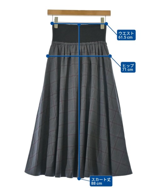 L'armoire de luxe（ラモワールドゥリュクス）ロング・マキシ丈スカート グレー サイズ:38(M位) レディース/2200609207024