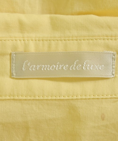 L'armoire de luxe（ラモワールドゥリュクス）シャツワンピース 黄 サイズ:F レディース/2200707473055