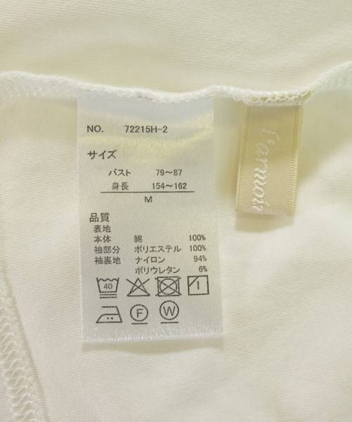 L'armoire de luxe（ラモワールドゥリュクス）Tシャツ・カットソー 白 サイズ:M レディース/2200720813043