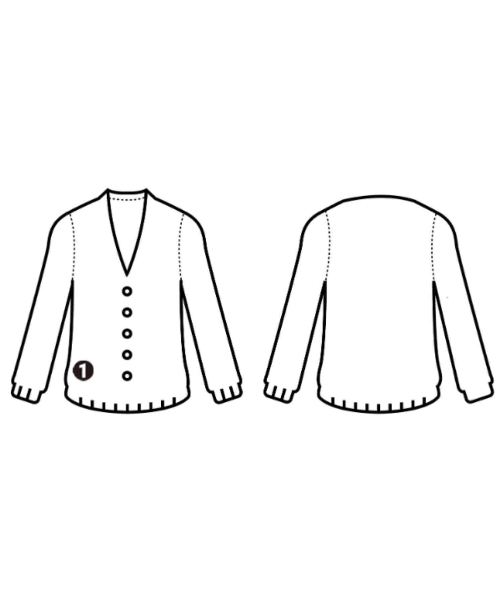 L'armoire de luxe（ラモワールドゥリュクス）カーディガン 黒 サイズ:M レディース/2200688396039