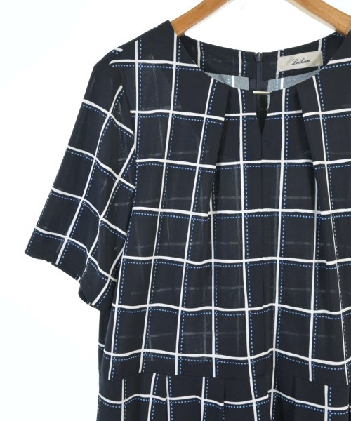 Leilian（レリアン）ワンピース 紺 サイズ:13(XL位) レディース/2200677168043