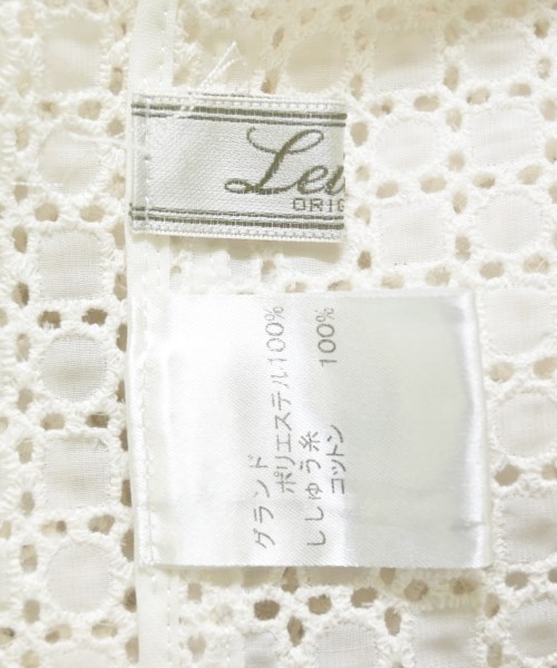 Leilian（レリアン）ノーカラージャケット 白 サイズ:13(XL位) レディース/2200708804124