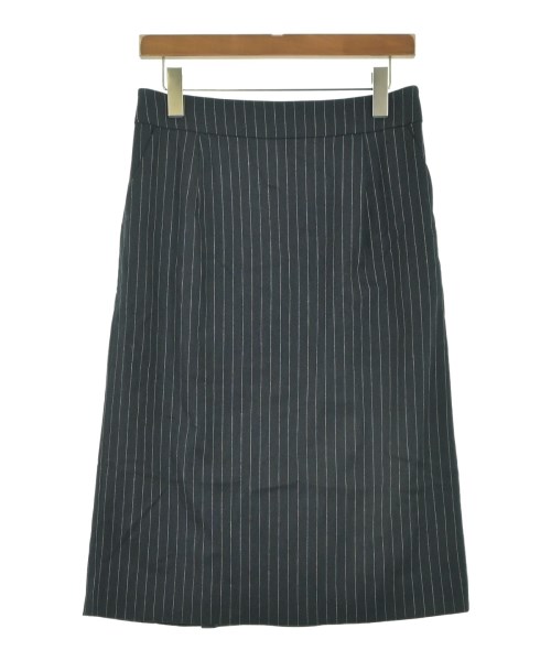 Leilian(レリアン)ひざ丈スカート 紺 サイズ:11(M位)/2200640490102