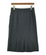 Leilian（レリアン）ひざ丈スカート 紺 サイズ:11(M位) レディース/2200640490102