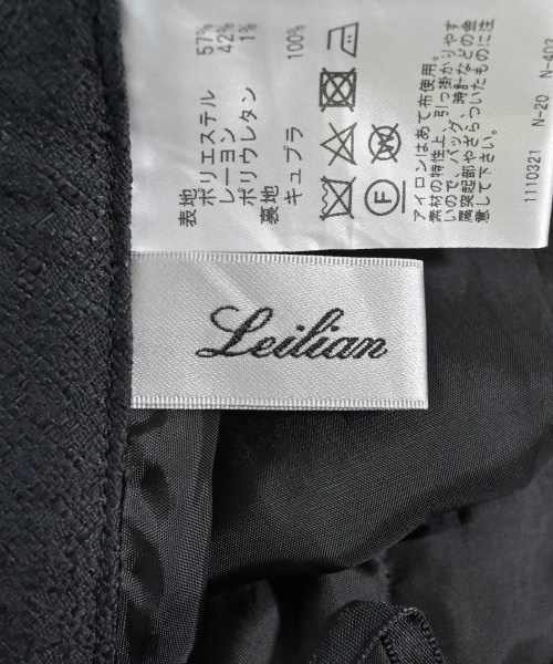 Leilian（レリアン）ひざ丈スカート 黒 サイズ:11(L位) レディース/2200640490201