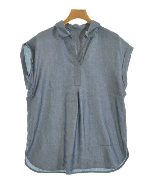 Leilian(レリアン)ブラウス 紺 サイズ:9(M位)/2200640490577