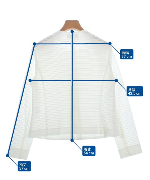 Leilian（レリアン）ノーカラージャケット 白 サイズ:9(M位) レディース/2200659839015