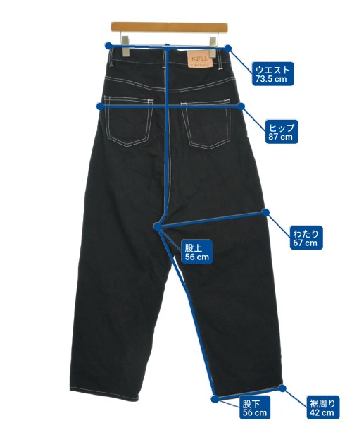 KIDILL（キディル）デニムパンツ 黒 サイズ:44(S位) メンズ/2200651691055