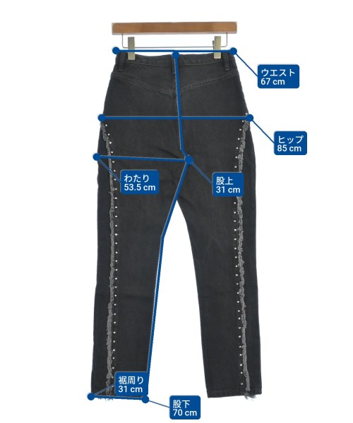 SANDY LIANG（サンディーリアング）デニムパンツ 黒 サイズ:-(M位) レディース/2200677386096