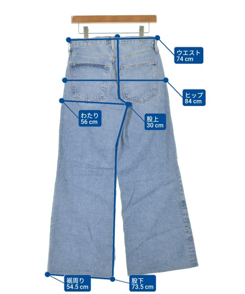 AGOLDE（エーゴールドイー）デニムパンツ 青 サイズ:25(S位) レディース/2200619412036