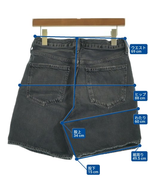 AGOLDE（エーゴールドイー）ショートパンツ 黒 サイズ:27(M位) レディース/2200649530021