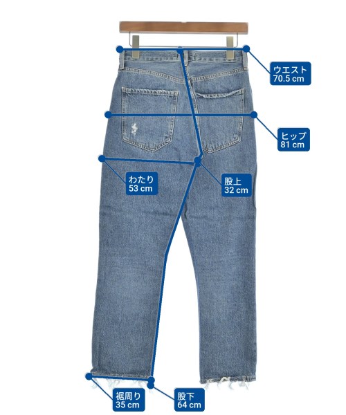 AGOLDE（エーゴールドイー）デニムパンツ 青 サイズ:26(M位) レディース/2200640927028