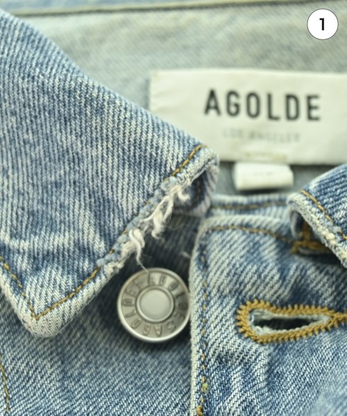 AGOLDE（エーゴールドイー）デニムジャケット 青 サイズ:XS レディース/2200724548019