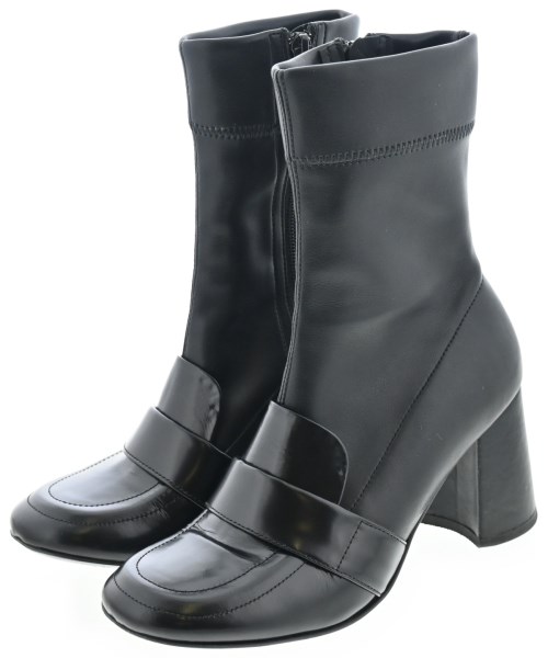 ELVIO ZANON(エリビオザノン)ブーツ 黒 サイズ:EU37(23.5cm位)/2200644133173