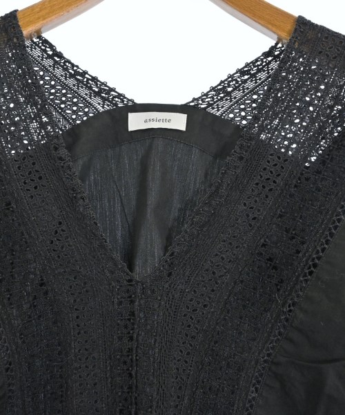 assiette（アシュット）カジュアルシャツ 黒 サイズ:1(S位) レディース/2200620298049