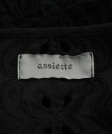 assiette（アシュット）ブラウス 黒 サイズ:1(S位) レディース/2200636983182