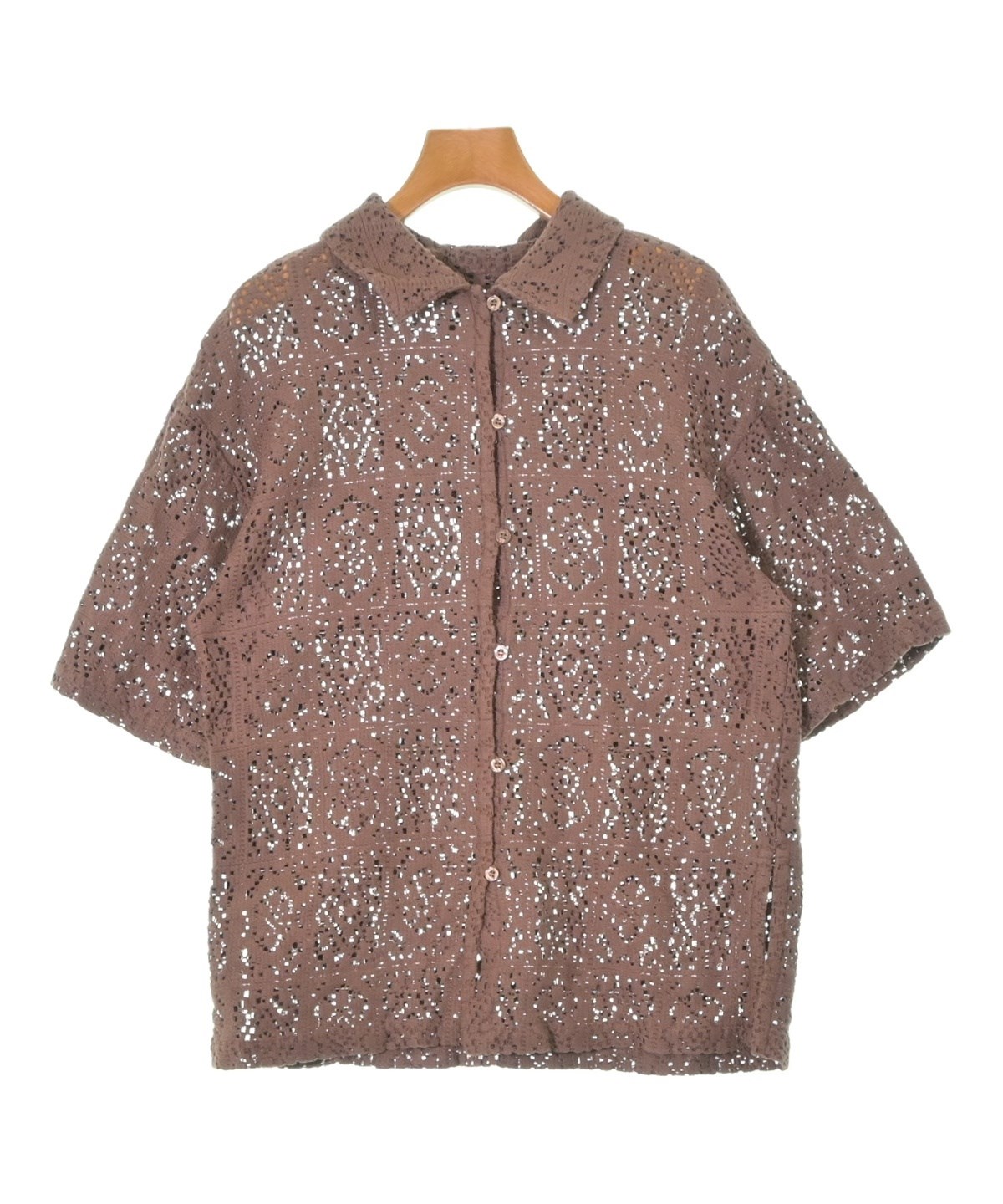 STYLEMIXER（スタイルミキサー）カジュアルシャツ 茶 サイズ:F