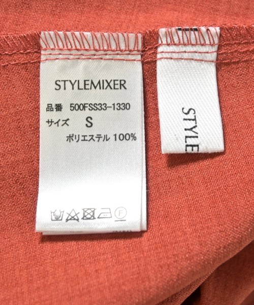 STYLEMIXER（スタイルミキサー）シャツワンピース 赤 サイズ:S レディース/2200712806039
