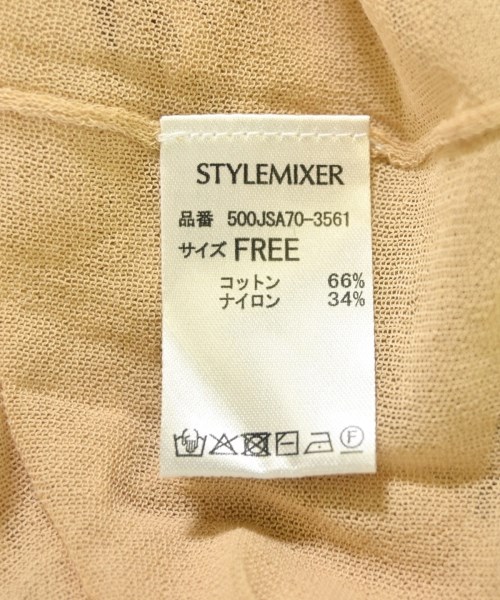 STYLEMIXER（スタイルミキサー）Tシャツ・カットソー ベージュ サイズ:F レディース/2200706419214