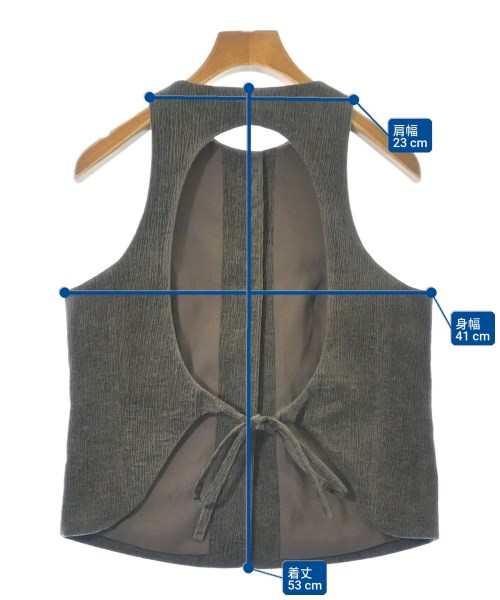 STYLEMIXER（スタイルミキサー）ベスト 茶 サイズ:F レディース/2200667226043