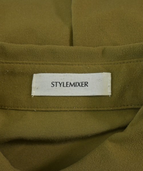 STYLEMIXER（スタイルミキサー）シャツワンピース 緑 サイズ:F レディース/2200724077113