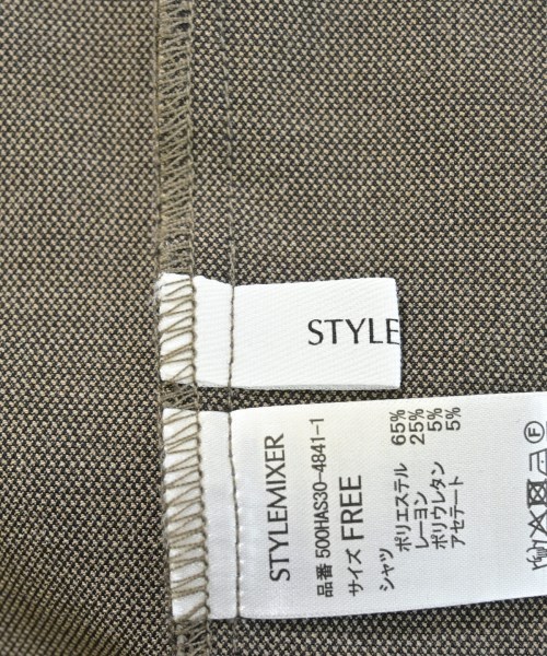 STYLEMIXER（スタイルミキサー）カジュアルシャツ 茶 サイズ:F レディース/2200679078050