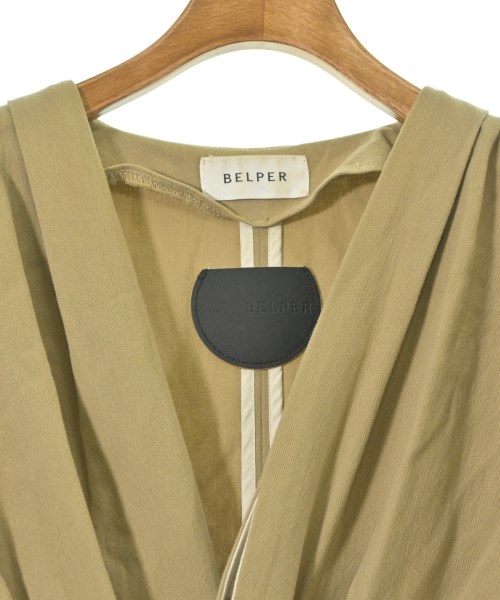 BELPER（ベルパー）ノーカラージャケット ベージュ サイズ:2(M位) レディース/2200641850042